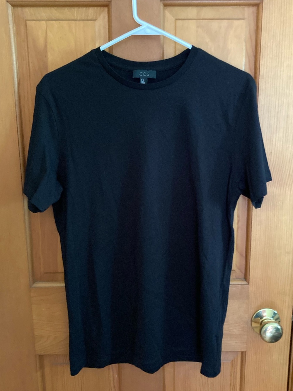 COS Men’s 100% Cotton Black Short Sleeve Crewneck T-Shirt Size S